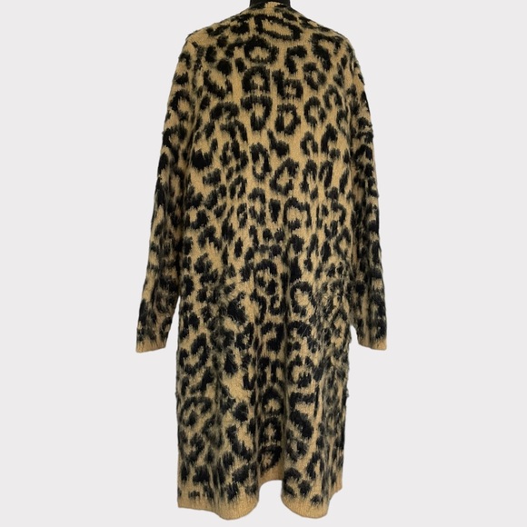 Torrid - Leopard Brushed Longline Cardigan - Tan/Black - Size 1X - Picture 5 of 8